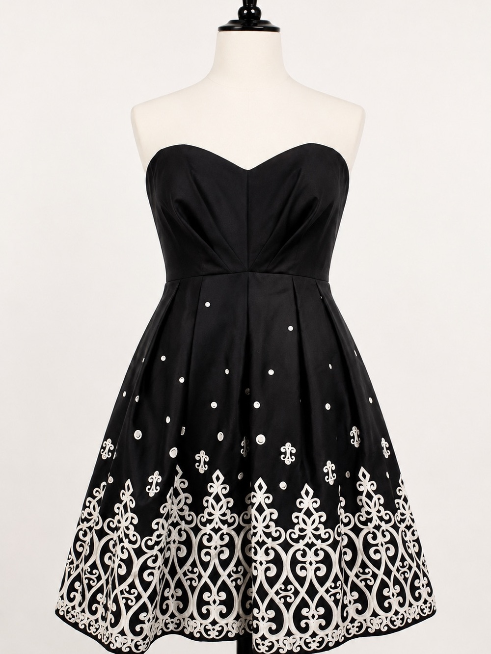 White House Black Market Black Strapless Dress